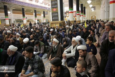 برگزاری آیین چهلم رهبر شهید در حرم مطهر حضرت معصومه(س)