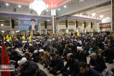 برگزاری آیین چهلم رهبر شهید در حرم مطهر حضرت معصومه(س)