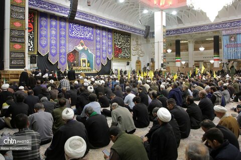 مراسم چهلم رهبر شهید انقلاب در حرم مطهر حضرت فاطمه معصومه(س) برگزار شد