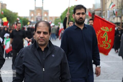 گرامیداشت اربعین رهبر انقلاب و شهدای جنگ رمضان در یزد