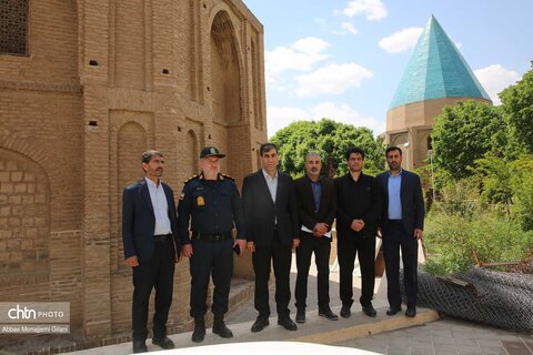 بازدید فرمانده یگان حفاظت میراث‌فرهنگی کشور از اماکن تاریخی قم