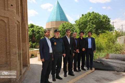 بازدید فرمانده یگان حفاظت میراث‌فرهنگی کشور از اماکن تاریخی قم