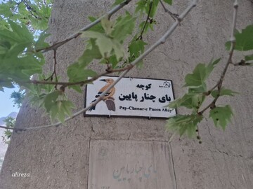 تابلو اسامی کوچه‌های قلعه بالا نمادین شد