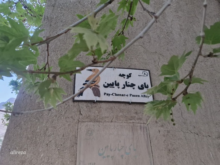 تابلو اسامی کوچه‌های قلعه بالا نمادین شد