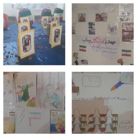 نمایشگاه عکس شهدای میناب و نقاشی کودکان در هندیجان برپا شد