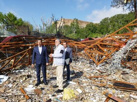 بازدید مشاور وزیر میراث‌فرهنگی از اداره‌کل لرستان پس از حمله اخیر/ تأکید بر پیگیری حقوقی و تسریع در بازسازی