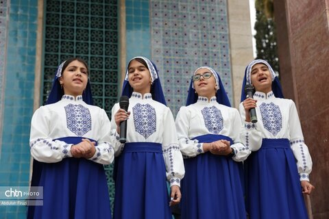 آئین گلباران آرامگان سعدی شیرازی