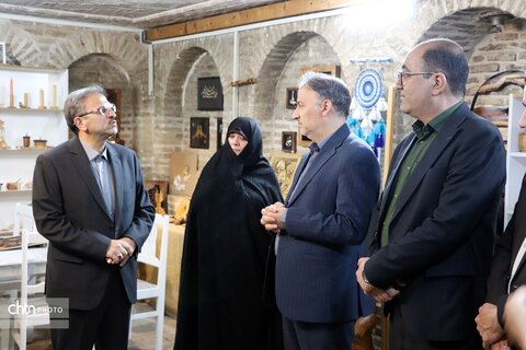 بازدید معاون عمرانی استانداری خراسان شمالی از خانه صنایع‌دستی جاجرمی