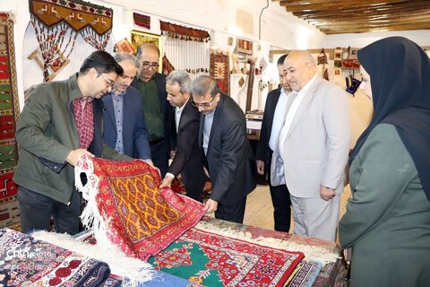 بازدید معاون عمرانی استانداری خراسان شمالی از خانه صنایع‌دستی جاجرمی