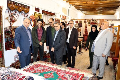 بازدید معاون عمرانی استانداری خراسان شمالی از خانه صنایع‌دستی جاجرمی