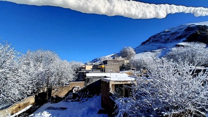 تصاویر زمستانی روستای انجدان