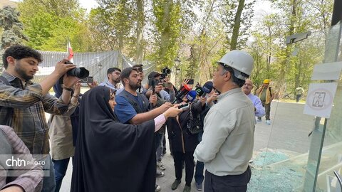 بازدید رسانه‌های داخلی از عملیات نجات‌بخشی مجموعه سعدآباد