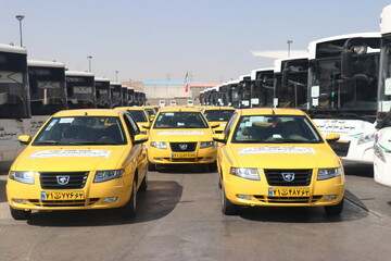 آغاز فرآیند تعیین خسارت تاکسی‌های آسیب‌دیده جنگ رمضان در پایانه ارم سبز