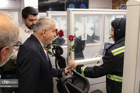 بازدید وزیر میراث‌فرهنگی از سازمان اورژانس کشور