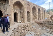 پیشرفت فیزیکی پروژه‌های مرمتی قزوین در بازدید معاون میراث‌فرهنگی