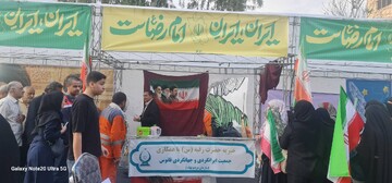 حضور جمعیت ایران‌گردی و جهان‌گردی فانوس در راهپیمایی امام رضایی‌های تهران