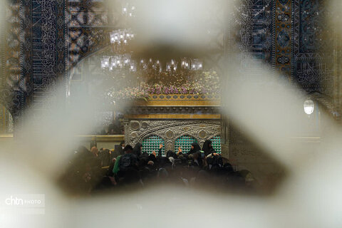 حال و هوای حرم مطهر رضوی در شب میلاد امام رضا علیه‌السلام