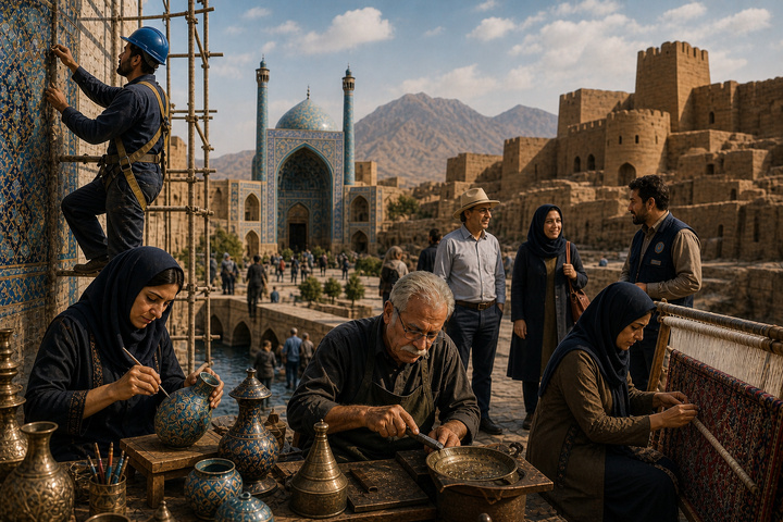 کار؛ ستون پنهان هویت ایران/ روایتی از دست‌هایی که میراث‌فرهنگی، گردشگری و صنایع‌دستی ایران را زنده نگه داشته‌اند