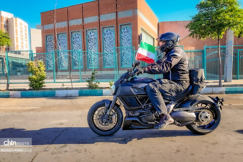 رالی تور گردشگری موتورسیکلت در محکومیت حمله به میراث فرهنگی و اماکن تاریخی ایران