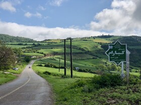 تابشِ نور بر برگ‌های خیس؛ سحرگاهی در روستای کیارام