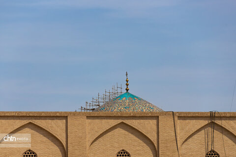 آسمان آبی اصفهان از فراز بناهای تاریخی