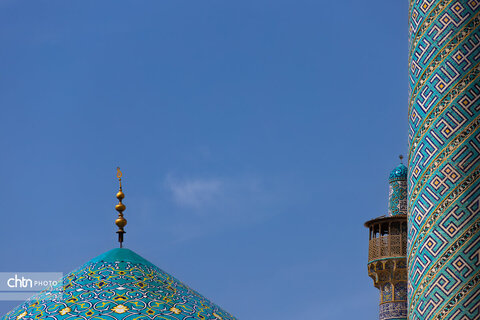 آسمان آبی اصفهان از فراز بناهای تاریخی