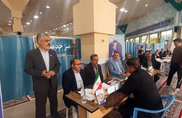 برپایی میز خدمت میراث‌فرهنگی خراسان شمالی در حاشیه نماز جمعه