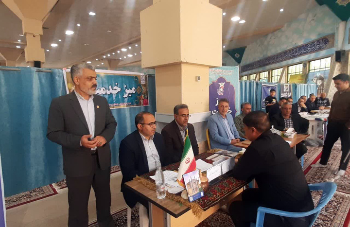 برپایی میز خدمت میراث‌فرهنگی خراسان شمالی در حاشیه نماز جمعه