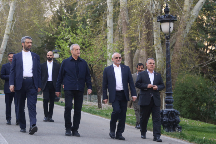 بازدید پزشکیان از کاخ سعدآباد