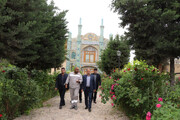 بازدید مدیرکل میراث فرهنگی خراسان شمالی از روند اجرای پروژه آینه خانه مفخم