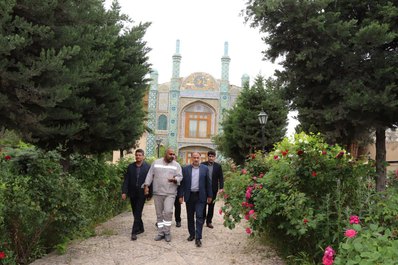 بازدید مدیرکل میراث فرهنگی خراسان شمالی از روند اجرای پروژه آینه خانه مفخم