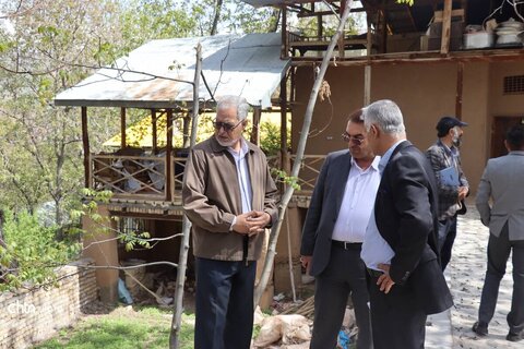 بازدید مدیرکل میراث فرهنگی استان البرز از خانه آیت الله طالقانی