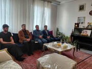 دیدار فرماندار ایجرود با خانواده شهید هنرمند ستار خدابخش