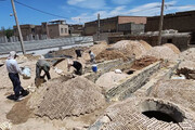 آغاز مرحله اول مرمت حمام دوقلوی زرین‌شهر در استان اصفهان