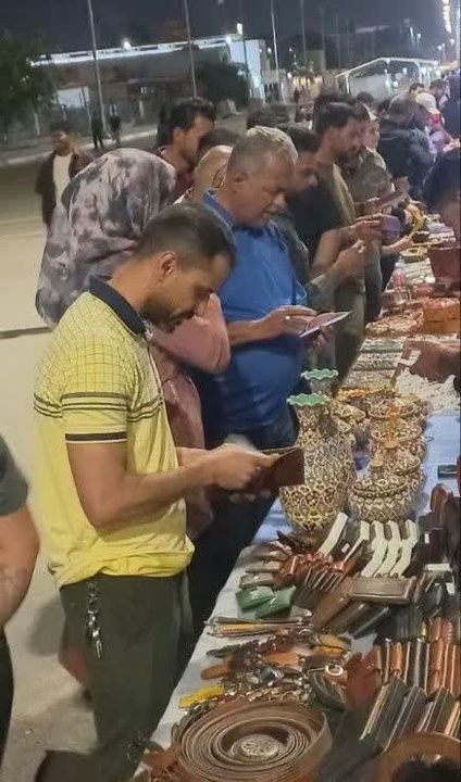 نمایشگاه‌های صنایع‌دستی ایلام در بازار مشترک کوت استان واسط عراق برگزار شد
