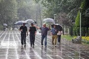 رگبار باران و رعد و برق در ۱۶ استان