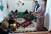 آزمون مهارتی تلی‌بافی در خانه صنایع‌دستی بندرکنگ برگزار شد