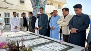 غبارروبی گلزار شهدا در شهرستان‌های کنارک  و چابهار /فرهنگ شهید و شهادت ماندگارترین میراث ناملموس