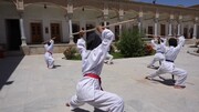 برگزاری حرکات رزمی در قلعه تاریخی فرهنگی چالشتر