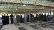 تجدید میثاق کارکنان میراث‌فرهنگی کرمانشاه با شهدای جنگ رمضان