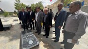 حضور صالحی‌امیری بر سر مزار شهید سپهبد حسین سلامی در گلپایگان/ تجدید میثاق با مکتب مقاومت و پاسداری از عزت ملی