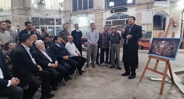 قائم‌مقام وزیر و معاون میراث‌فرهنگی از بازار تیمچه قم بازدید کرد