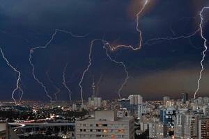رگبار باران و رعد و برق در برخی مناطق نوار شمالی کشور
