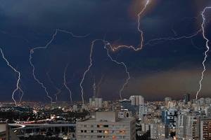 رگبار باران و رعد و برق در برخی مناطق نوار شمالی کشور