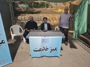 برپایی میز خدمت اداره میراث‌فرهنگی شهرستان مهدی‌شهر در اجتماع شب‌های اقتدار شهمیرزاد 