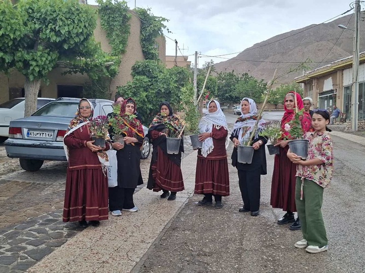 قلعه‌بالا با پیراهنی از گل آراسته شد