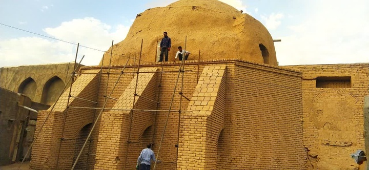 آغاز مرمت مسجد جامع تاریخی شهر خواف همزمان با هفته میراث‌فرهنگی