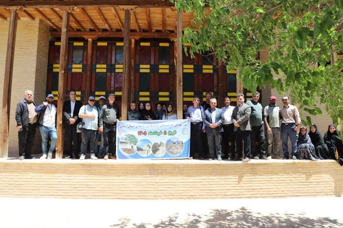 برگزاری تور آشناسازی رسانه‌ای در راستای ثبت جهانی روستای درسجین شهرستان ابهر