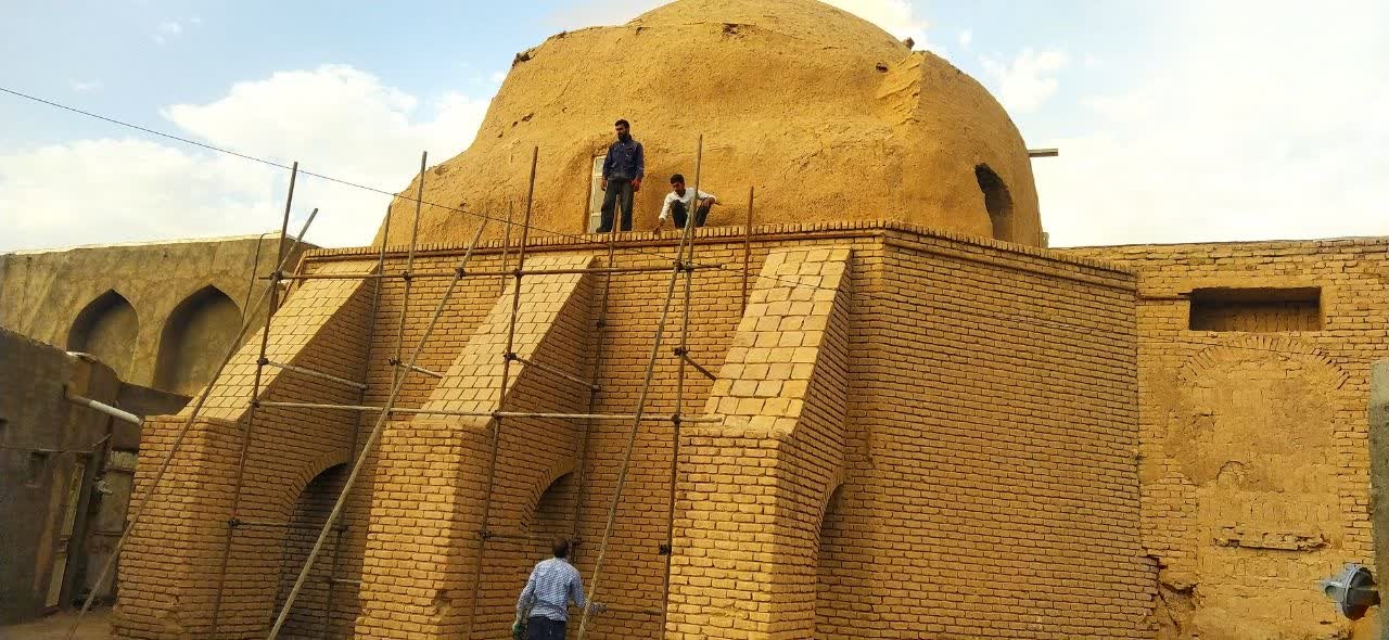 آغاز مرمت مسجد جامع تاریخی شهر خواف همزمان با هفته میراثفرهنگی