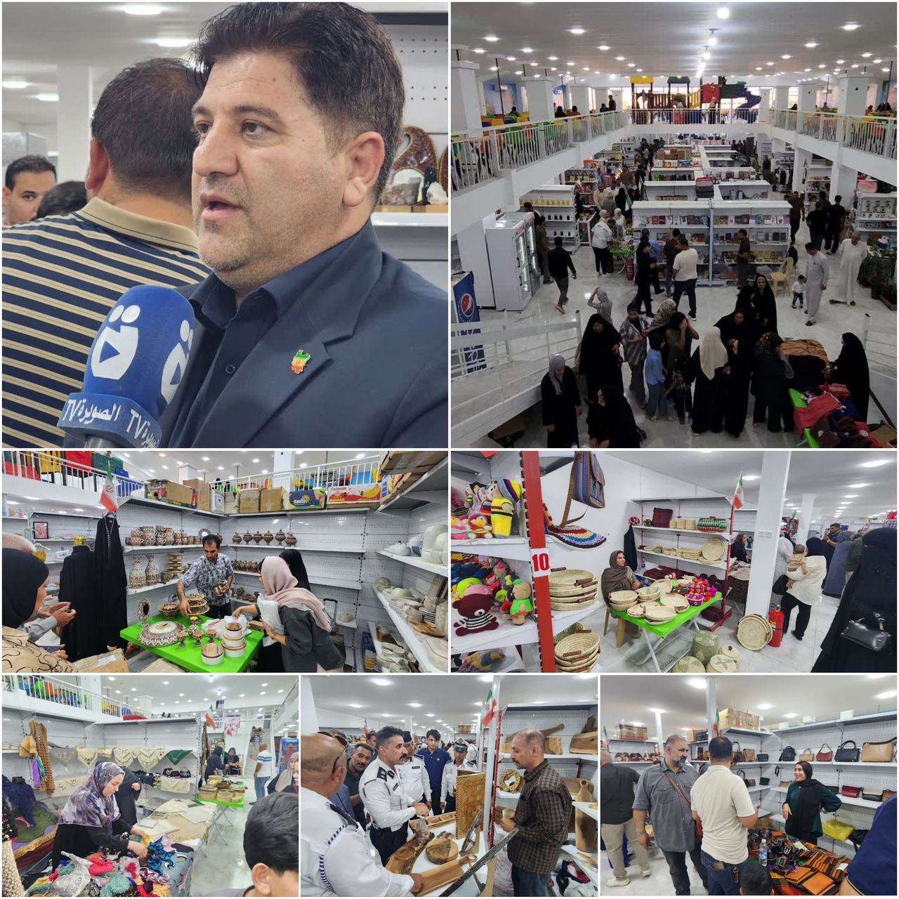 استقبال پرشور شهروندان عراقی از نمایشگاه صنایع‌دستی استان ایلام در صویره استان واسط عراق
